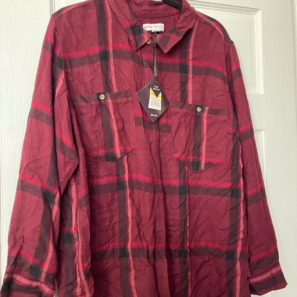 Red plaid flannel